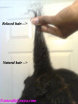 Transitioning hair, Natural Hair, Long transitioning hair